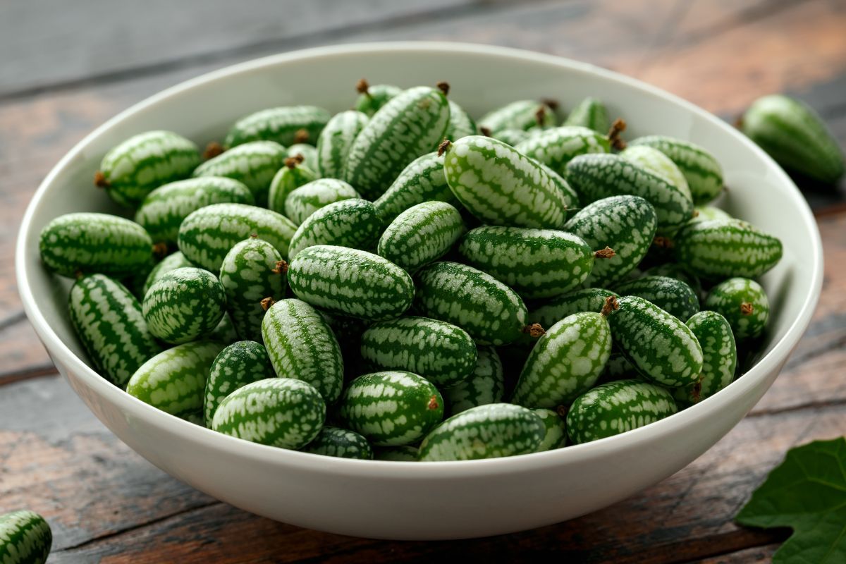 cucamelon in bowl